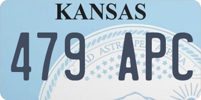 KS license plate 479APC