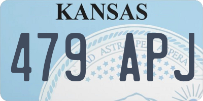 KS license plate 479APJ