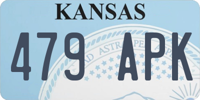 KS license plate 479APK