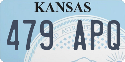 KS license plate 479APQ