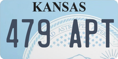 KS license plate 479APT