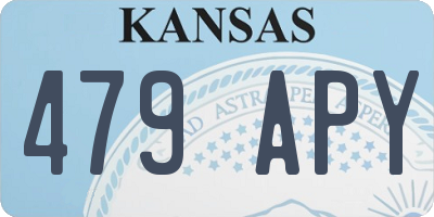 KS license plate 479APY