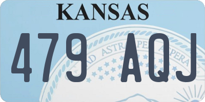 KS license plate 479AQJ