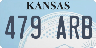 KS license plate 479ARB