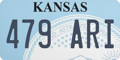 KS license plate 479ARI