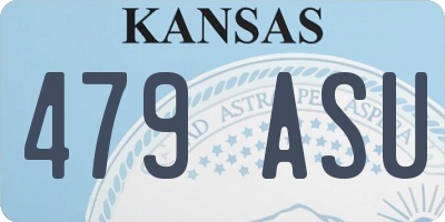 KS license plate 479ASU