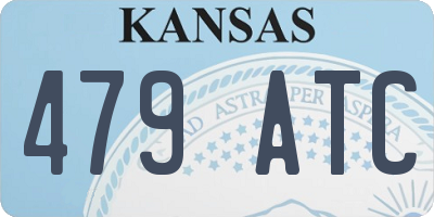 KS license plate 479ATC