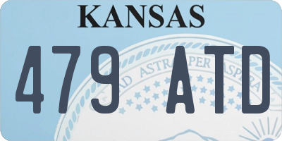 KS license plate 479ATD
