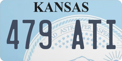 KS license plate 479ATI