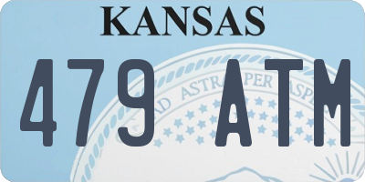 KS license plate 479ATM