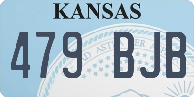 KS license plate 479BJB