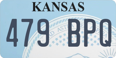 KS license plate 479BPQ