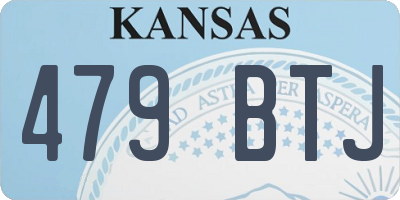 KS license plate 479BTJ