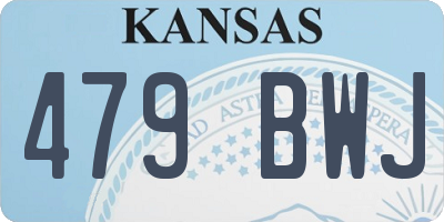 KS license plate 479BWJ