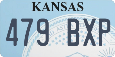 KS license plate 479BXP