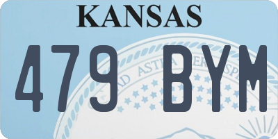 KS license plate 479BYM