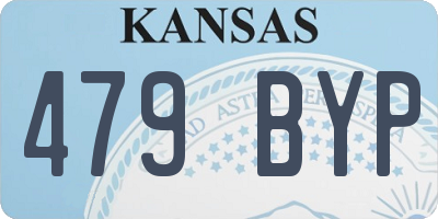 KS license plate 479BYP
