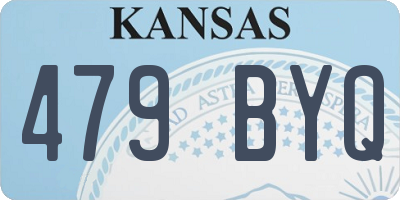 KS license plate 479BYQ