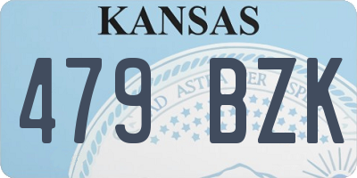 KS license plate 479BZK
