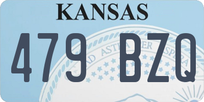 KS license plate 479BZQ