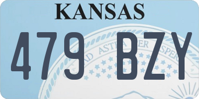 KS license plate 479BZY