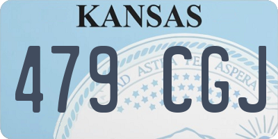 KS license plate 479CGJ
