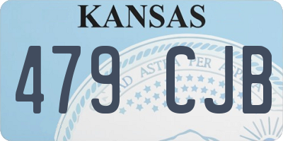 KS license plate 479CJB