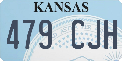 KS license plate 479CJH