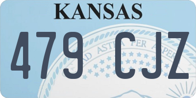 KS license plate 479CJZ