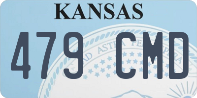 KS license plate 479CMD