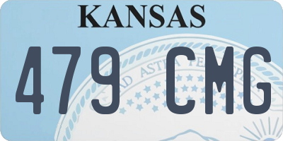 KS license plate 479CMG