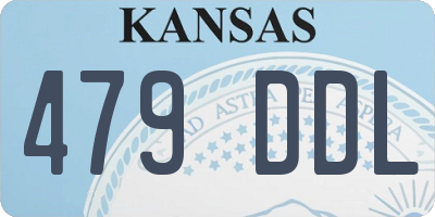 KS license plate 479DDL