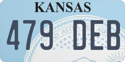 KS license plate 479DEB