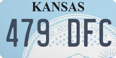 KS license plate 479DFC