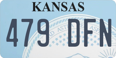 KS license plate 479DFN