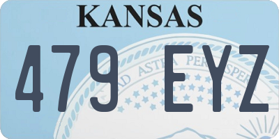 KS license plate 479EYZ