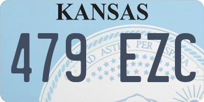 KS license plate 479EZC