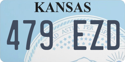 KS license plate 479EZD