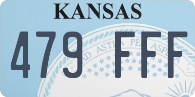 KS license plate 479FFF