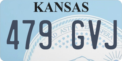 KS license plate 479GVJ