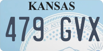 KS license plate 479GVX