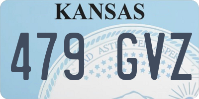 KS license plate 479GVZ