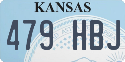 KS license plate 479HBJ