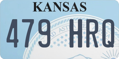 KS license plate 479HRQ