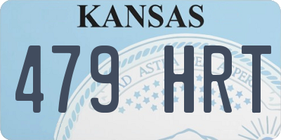 KS license plate 479HRT