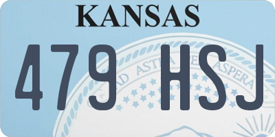 KS license plate 479HSJ