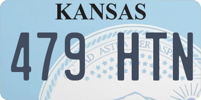 KS license plate 479HTN