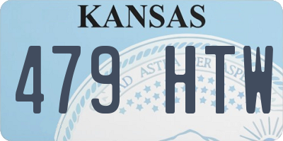 KS license plate 479HTW