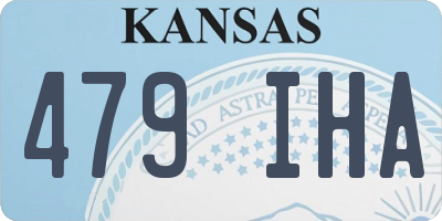 KS license plate 479IHA