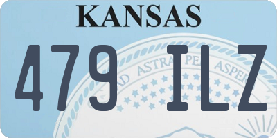 KS license plate 479ILZ